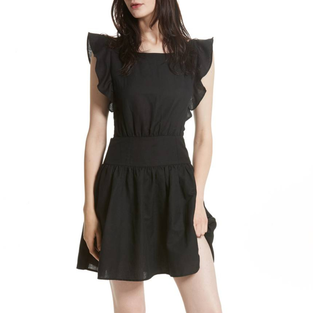 Ruffle Sleeve Open Back Erin Minidress Free People